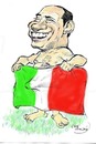 Cartoon: Berlusconi (small) by hualpen tagged berlusconi