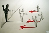 Cartoon: Without any words (small) by joschoo tagged terrorism,suicidbomber,war,global,revolution,fanatic,radicall