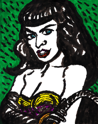 Cartoon: Bettie Page mit Peitsche (medium) by Pascal Kirchmair tagged peitsche,whipping,whip,peitschen,dominatrice,sadomaso,bettie,page,table,dance,tabledance,verrucht,burlesque,show,strip,striptease,ink,drawing,tusche,zeichnung,lingerie,art,arte,kunst,milf,mature,housewife,hausfrau,caricatura,cartoon,caricature,karikatur,illustration,dessin,pascal,kirchmair,portrait,retrato,ritratto,dibujo,desenho,powerfrau,sexy,girl,sensual,sabrosa,ilustracion,ilustracao,dangerous,woman,domina,mistress,femdom,dominatrix,gefährlich,porträt,sensuelle,bdsm,sexo,erotik,erotic,erotismo,eroticism,erotisme,erotica,femme,frau,dessous,slave,sklavin,esclave,esclava,escrava,schiava,pinup,pin,up,biancheria,intima,femminile,la,lenceria,ropa,interior,femenina,roupa,feminina,fouet,frusta,dominatriz,latigo,fustigar,chicote,chicotear,fustigo,dominadora,peitsche,whipping,whip,peitschen,dominatrice,sadomaso,bettie,page,table,dance,tabledance,verrucht,burlesque,show,strip,striptease,ink,drawing,tusche,zeichnung,lingerie,art,arte,kunst,milf,mature,housewife,hausfrau,caricatura,cartoon,caricature,karikatur,illustration,dessin,pascal,kirchmair,portrait,retrato,ritratto,dibujo,desenho,powerfrau,sexy,girl,sensual,sabrosa,ilustracion,ilustracao,dangerous,woman,domina,mistress,femdom,dominatrix,gefährlich,porträt,sensuelle,bdsm,sex,sexo,erotik,erotic,erotismo,eroticism,erotisme,erotica,femme,frau,dessous,slave,sklavin,esclave,esclava,escrava,schiava,pinup,pin,up,biancheria,intima,femminile,la,lenceria,ropa,interior,femenina,roupa,feminina,fouet,frusta,dominatriz,latigo,fustigar,chicote,chicotear,fustigo,dominadora