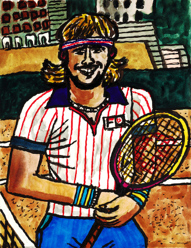 Cartoon: Björn Borg (medium) by Pascal Kirchmair tagged björn,borg,aquarell,aquarelle,watercolor,watercolour,acuarela,arte,kunst,artwork,atp,ranking,tennis,player,tenis,sieger,winner,us,open,new,york,flushing,meadows,champion,australian,grand,slam,sport,sports,ink,tusche,tuschezeichnung,portrait,retrato,ritratto,porträt,irish,pub,illustration,drawing,zeichnung,pascal,kirchmair,cartoon,caricature,karikatur,ilustracion,dibujo,desenho,disegno,ilustracao,illustrazione,illustratie,dessin,de,presse,du,jour,art,of,the,day,tekening,teckning,cartum,vineta,comica,vignetta,caricatura,portret,encre,chine,tinta,china,inchiostro,nanquim,wimbledon,french,roland,garros,björn,borg,aquarell,aquarelle,watercolor,watercolour,acuarela,arte,kunst,artwork,atp,ranking,tennis,player,tenis,sieger,winner,us,open,new,york,flushing,meadows,champion,australian,grand,slam,sport,sports,ink,tusche,tuschezeichnung,portrait,retrato,ritratto,porträt,irish,pub,illustration,drawing,zeichnung,pascal,kirchmair,cartoon,caricature,karikatur,ilustracion,dibujo,desenho,disegno,ilustracao,illustrazione,illustratie,dessin,de,presse,du,jour,art,of,the,day,tekening,teckning,cartum,vineta,comica,vignetta,caricatura,portret,encre,chine,tinta,china,inchiostro,nanquim,wimbledon,french,roland,garros