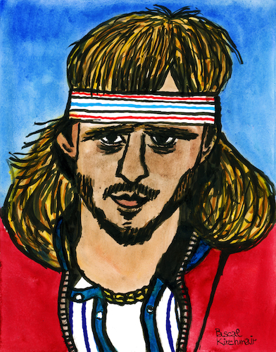 Cartoon: Björn Borg (medium) by Pascal Kirchmair tagged björn,borg,aquarell,aquarelle,watercolor,watercolour,acuarela,arte,kunst,artwork,atp,ranking,tennis,player,tenis,sieger,winner,us,open,new,york,flushing,meadows,champion,australian,grand,slam,sport,sports,ink,tusche,tuschezeichnung,portrait,retrato,ritratto,porträt,irish,pub,illustration,drawing,zeichnung,pascal,kirchmair,cartoon,caricature,karikatur,ilustracion,dibujo,desenho,disegno,ilustracao,illustrazione,illustratie,dessin,de,presse,du,jour,art,of,the,day,tekening,teckning,cartum,vineta,comica,vignetta,caricatura,portret,encre,chine,tinta,china,inchiostro,nanquim,wimbledon,french,roland,garros,wasa,knäckebrot,sweden,stockholm,malmö,svezia,sueco,svedese,schweden,suede,suecia,suedois,swedish,björn,borg,aquarell,aquarelle,watercolor,watercolour,acuarela,arte,kunst,artwork,atp,ranking,tennis,player,tenis,sieger,winner,us,open,new,york,flushing,meadows,champion,australian,grand,slam,sport,sports,ink,tusche,tuschezeichnung,portrait,retrato,ritratto,porträt,irish,pub,illustration,drawing,zeichnung,pascal,kirchmair,cartoon,caricature,karikatur,ilustracion,dibujo,desenho,disegno,ilustracao,illustrazione,illustratie,dessin,de,presse,du,jour,art,of,the,day,tekening,teckning,cartum,vineta,comica,vignetta,caricatura,portret,encre,chine,tinta,china,inchiostro,nanquim,wimbledon,french,roland,garros,wasa,knäckebrot,sweden,stockholm,malmö,svezia,sueco,svedese,schweden,suede,suecia,suedois,swedish