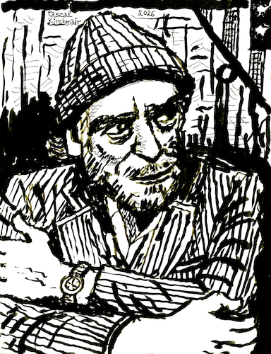 Cartoon: Charles Bukowski (medium) by Pascal Kirchmair tagged charles,bukowski,usa,poet,short,story,literatur,literature,schriftsteller,author,autor,autore,auteur,writer,illustration,black,ink,drawing,tusche,tuschezeichnung,zeichnung,pascal,kirchmair,cartoon,caricature,karikatur,ilustracion,dibujo,desenho,disegno,ilustracao,illustrazione,illustratie,dessin,de,presse,du,jour,art,of,the,day,tekening,teckning,cartum,vineta,comica,vignetta,caricatura,portrait,porträt,portret,retrato,ritratto,arte,kunst,artwork,charles,bukowski,usa,poet,short,story,literatur,literature,schriftsteller,author,autor,autore,auteur,writer,illustration,black,ink,drawing,tusche,tuschezeichnung,zeichnung,pascal,kirchmair,cartoon,caricature,karikatur,ilustracion,dibujo,desenho,disegno,ilustracao,illustrazione,illustratie,dessin,de,presse,du,jour,art,of,the,day,tekening,teckning,cartum,vineta,comica,vignetta,caricatura,portrait,porträt,portret,retrato,ritratto,arte,kunst,artwork