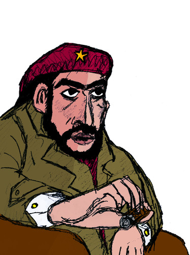 Cartoon: Che Guevara (medium) by Pascal Kirchmair tagged revolucion,la,revolution,libre,cuba,castro,fidel,kuba,guevara,che,ernesto,commandante,el