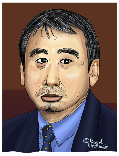 Cartoon: Haruki Murakami (medium) by Pascal Kirchmair tagged caricature,portrait,murakami,haruki,autor,ecrivain,auteur,author,schriftsteller,japan,karikatur,haruki,murakami,portrait,caricature,karikatur,japan,schriftsteller,author,auteur,ecrivain,autor