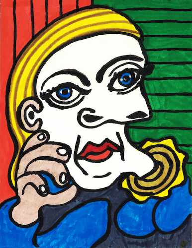 Marie-Therese leaning Marie-Therese leaning