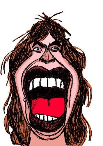 Cartoon: Mick Jagger (medium) by Pascal Kirchmair tagged mick,jagger,caricature,karikatur,portrait,cartoon,leadsänger,rolling,stones,cant,get,no,satisfaction,angie
