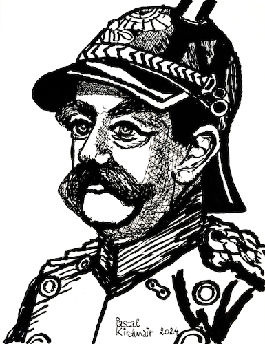 Cartoon: Otto von Bismarck (medium) by Pascal Kirchmair tagged pickelhaube,spitzhelm,politiker,politician,bundeskanzler,otto,von,bismarck,kanzler,reichskanzler,deutsches,reich,kaiserreich,langer,an,den,enden,nach,unten,gebogener,schnauzbart,struppig,walrossbart,bigote,mustache,schnurrbart,mostacho,baffo,baffi,baffetti,deutschland,germany,art,arte,kunst,cuadro,quadro,bild,picture,artist,artiste,artista,künstler,illustration,ink,drawing,zeichnung,pascal,kirchmair,cartoon,caricature,karikatur,ilustracion,dibujo,desenho,brush,disegno,ilustracao,illustrazione,illustratie,dessin,de,presse,du,jour,tekening,teckning,cartum,vineta,comica,vignetta,caricatura,portrait,porträt,portret,retrato,ritratto,tusche,tuschezeichnung,artwork,pickelhaube,spitzhelm,politiker,politician,bundeskanzler,otto,von,bismarck,kanzler,reichskanzler,deutsches,reich,kaiserreich,langer,an,den,enden,nach,unten,gebogener,schnauzbart,struppig,walrossbart,bigote,mustache,schnurrbart,mostacho,baffo,baffi,baffetti,deutschland,germany,art,arte,kunst,cuadro,quadro,bild,picture,artist,artiste,artista,künstler,illustration,ink,drawing,zeichnung,pascal,kirchmair,cartoon,caricature,karikatur,ilustracion,dibujo,desenho,brush,disegno,ilustracao,illustrazione,illustratie,dessin,de,presse,du,jour,tekening,teckning,cartum,vineta,comica,vignetta,caricatura,portrait,porträt,portret,retrato,ritratto,tusche,tuschezeichnung,artwork