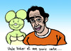 Cartoon: Didier Roustan (small) by Pascal Kirchmair tagged lequipe france magazine blog uncle didier foot citoyen roustan souris verte kicktv