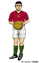 Cartoon: Ferenc Puskas (small) by Pascal Kirchmair tagged fußball spieler giocatore player calcio ferenc puskas cartoon karikatur caricatura foot football soccer hungary caricature