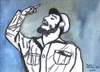 Cartoon: Fidel Castro (small) by Pascal Kirchmair tagged fidel,castro,kuba,cuba,speech,rede,caricature,karikatur,cartoon,aquarell,watercolour