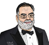 Cartoon: Francis Ford Coppola (small) by Pascal Kirchmair tagged francis,ford,coppola,caricature,karikatur,portrait,cartoon,der,pate,apocalypse,now,godfather
