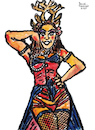 Cartoon: Frau im Rentier-Kostüm (small) by Pascal Kirchmair tagged table,dance,tabledance,verrucht,burlesque,show,strip,striptease,ink,drawing,tusche,zeichnung,lingerie,art,arte,kunst,milf,mature,housewife,hausfrau,caricatura,cartoon,caricature,karikatur,illustration,dessin,pascal,kirchmair,portrait,retrato,ritratto,dibujo,desenho,powerfrau,sexy,girl,sensual,sabrosa,ilustracion,ilustracao,dangerous,woman,domina,mistress,femdom,dominatrix,gefährlich,porträt,sensuelle,bdsm,sex,sexo,erotik,erotic,erotismo,eroticism,erotisme,erotica,femme,frau,watercolor,watercolour,aquarell,aquarelle,acuarela