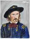 Cartoon: General Custer (small) by Pascal Kirchmair tagged general george armstrong custer little bighorn black hills portrait retrato ritratto caricature karikatur vignetta dessin zeichnung drawing illustration dibujo desenho