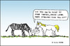 Cartoon: Horse meets Zebra (small) by Pascal Kirchmair tagged zebra zebre pferd streifen mode modern fashion cheval cavallo horse out caballo zebrastreifen stripes rayures zebrure