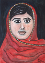Cartoon: Malala Yousafzai (small) by Pascal Kirchmair tagged malala,yousafzai,caricature,karikatur,cartoon,vignetta,portrait,peace,nobel,prize,friedensnobelpreis,pakistan,kinderrechte
