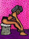 Cartoon: Peris (small) by Pascal Kirchmair tagged peris,latina,mujer,painting,peinture,cuadro,quadro,pintura,dipinto,pittura,naive,malerei,naif,pouf,kissen,sitzkissen,seat,cushion,ivory,coast,black,sexy,ebony,africa,samba,karneval,do,carnaval,carioca,brasilianerin,rio,de,janeiro,copa,cabana,tänzerin,dancer,danseuse,brazil,brasil,bresil,brasile,elite,model,topmodel,top,strip,striptease,ink,drawing,tusche,zeichnung,lingerie,art,arte,kunst,caricatura,cartoon,caricature,karikatur,illustration,dessin,pascal,kirchmair,portrait,retrato,ritratto,dibujo,desenho,powerfrau,girl,sensual,sabrosa,ilustracion,ilustracao,woman,porträt,sensuelle,sex,sexo,erotik,erotic,erotismo,eroticism,erotisme,erotica,femme,frau,supermodel,power,schwarz,noire,beaute,beauty,beautiful,pearl,schwarze,perle