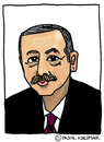 Cartoon: Recep Tayyip Erdogan (small) by Pascal Kirchmair tagged recep tayyip erdogan caricature karikatur cartoon portrait