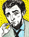 Cartoon: Robert Mitchum (small) by Pascal Kirchmair tagged robert,mitchum,ilustracao,arte,kunst,star,illustration,drawing,zeichnung,pascal,kirchmair,cartoon,caricature,karikatur,ilustracion,dibujo,desenho,ink,disegno,illustrazione,illustratie,dessin,de,presse,du,jour,art,of,the,day,tekening,teckning,cartum,vineta,comica,vignetta,caricatura,portrait,portret,retrato,ritratto,porträt,actor,hollywood,acteur,schauspieler,attore,regisseur,director,film,movie,pelicula,usa,manhattan,new,york,city,californie,california,santa,barbara,kalifornien,wie,fluß,ohne,wiederkehr,river,no,return,wild,west,western