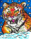 Cartoon: Tiger im Schnee (small) by Pascal Kirchmair tagged es,schneit,schneien,neige,winter,nieve,neve,snow,schnee,invierno,inverno,hiver,predator,raubkatze,predateur,felin,felino,fauve,predador,predatore,tiger,tigre,big,cat,cats,katzen,gatos,gatti,chats,illustration,ink,drawing,zeichnung,pascal,kirchmair,cartoon,caricature,karikatur,ilustracion,dibujo,desenho,ilustracao,illustrazione,illustratie,dessin,de,presse,tekening,teckning,cartum,vineta,comica,vignetta,caricatura,tusche,tuschezeichnung,portrait,retrato,porträt,ritratto,art,arte,kunst,artwork,encre,chine,tinta,china,inchiostro,nanquim