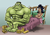 Cartoon: hulk (small) by pali diaz tagged hulk viagra