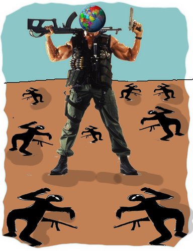 Cartoon: Commando 2 (medium) by kar2nist tagged world,war,commando,terrorism