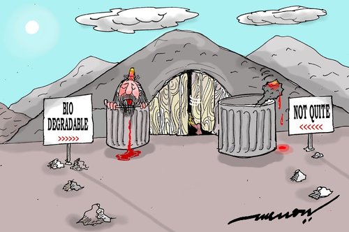 Cartoon: waste segragation (medium) by kar2nist tagged waste,segragation