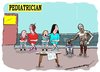 Cartoon: at  the pediatricians (small) by kar2nist tagged pediatrician,kids,robots