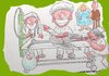 Cartoon: Caesarian by Proxy (small) by kar2nist tagged caesarian,operation,stork,delivery,babies,hospitals,operating,theatre