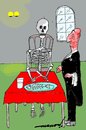 Cartoon: dieting diner (small) by kar2nist tagged dieting,hotels,skeleton