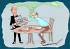 Cartoon: eFOOD (small) by kar2nist tagged eworld,food,pc,restaurents,waiters,virtual,worlds