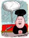 Cartoon: Hairstyle 2016 -KIM (small) by kar2nist tagged kim,north,korea,hydrogen,bomb