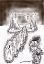Cartoon: Hight of Cruelty (small) by kar2nist tagged dictator,hanging,cruelty,overthrow,army,siege