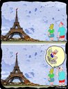 Cartoon: Parisian Bungee Jumper (small) by kar2nist tagged bungee,jumper,eiffel,tower