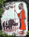 Cartoon: Treat Or Prick (small) by kar2nist tagged haloween,rhino,africa,masai,masaimara,rhinohorns,big5,blackrhino