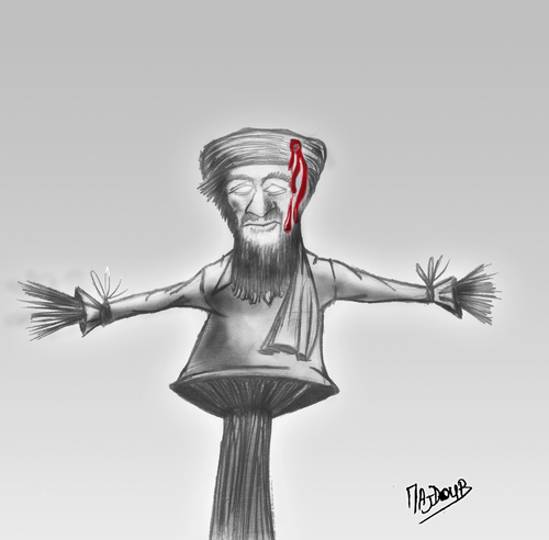 Cartoon: ben Laden (medium) by Majdoub Abdelwaheb tagged ben,laden