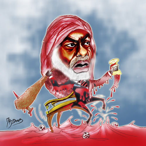 Cartoon: bloodman (medium) by Majdoub Abdelwaheb tagged bloodman
