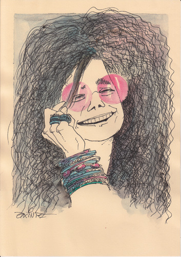 Cartoon: janis joplin (medium) by axinte tagged axi