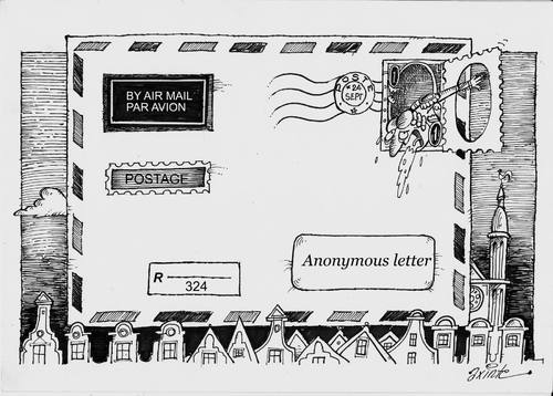 Cartoon: letter (medium) by axinte tagged axi