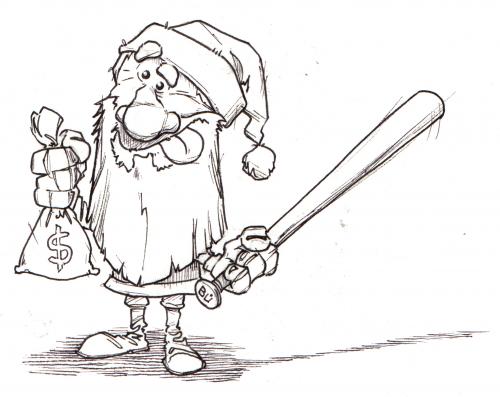 Cartoon: Versprochen ist versprochen (medium) by Bülow tagged xmas,christmas,weihnachten,santa,clause,weihnachtsmann,versprochen,weihnacht,weihnachten,weihnachtsmann,nikolaus,heilig abend,heilig,abend