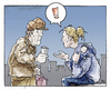Cartoon: 2 Generationen - 1 Anliegen (small) by Bülow tagged betteln,geld,armut