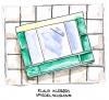 Cartoon: Klaus Kleber Privat (small) by Bülow tagged klaus,kleber,nachrichten,zdf,heute,journal,bad,badezimmer,spiegelschrank