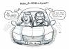 Cartoon: Parallelgesellschaft (small) by Bülow tagged ehe fahrt auto parallelgesellschaft gedanken car drive relationship