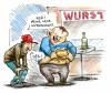 Cartoon: Prekariat (small) by Bülow tagged unterschicht imbiss speck fett fat bierbauch