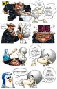 Cartoon: Schafro auf Reisen - S. 3 von 4 (small) by Bülow tagged schaf sheep fight