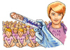 Cartoon: Alfa Type (small) by Niessen tagged insemination,syringe,clone,ken,barby,child,fetus