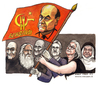 Cartoon: Avanti popolo (small) by Niessen tagged italy elections politicians bersani dalema bindi stalin comunism