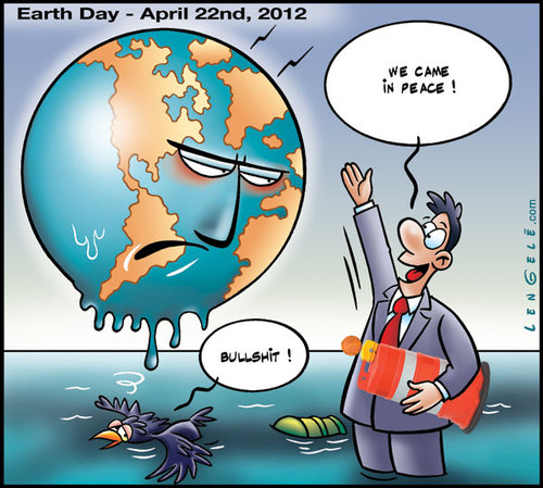 Cartoon: Earth Day 2012 (medium) by Carayboo tagged earth,day,april,22,nd,2012,nature,world,planet,ecology,save,economy,trade,human,ocean
