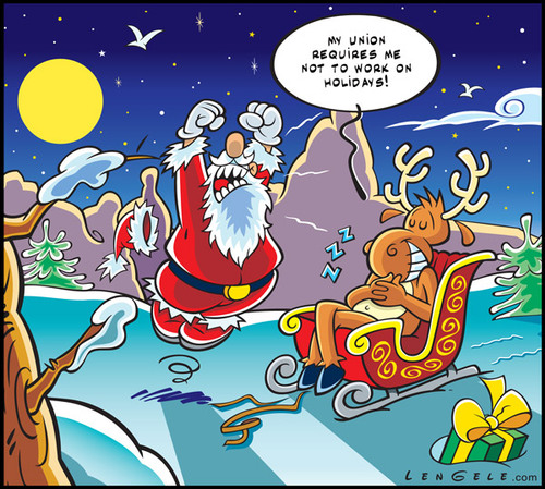 Cartoon: Merry Christmas (medium) by Carayboo tagged santa,christmas,holidays,new,year,snow,reindeer,nicht,party,winter,december,mountain,trees