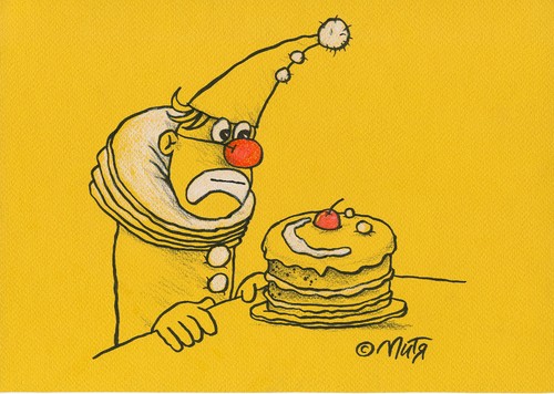 Cartoon: cake (medium) by mitya_kononov tagged mityacartoon