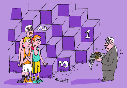 Cartoon: sport (medium) by mitya_kononov tagged mityacartoon,sport